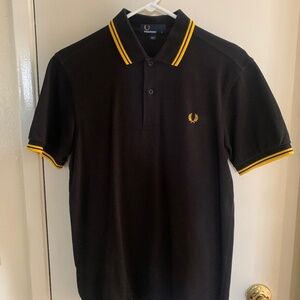 Fred Perry polo (black/yellow)